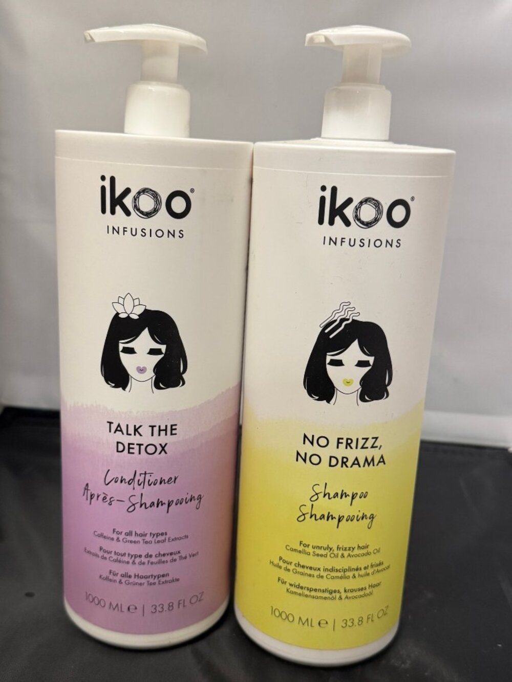 2 bottles - Detox Conditioner and No Friz No Drama Shampoo by Ikoo